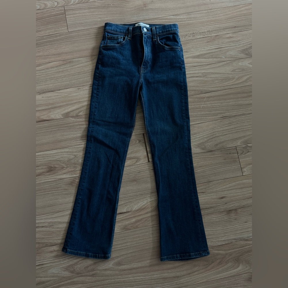 Reformation Jessie High Rise Crop Boot Cut Jeans